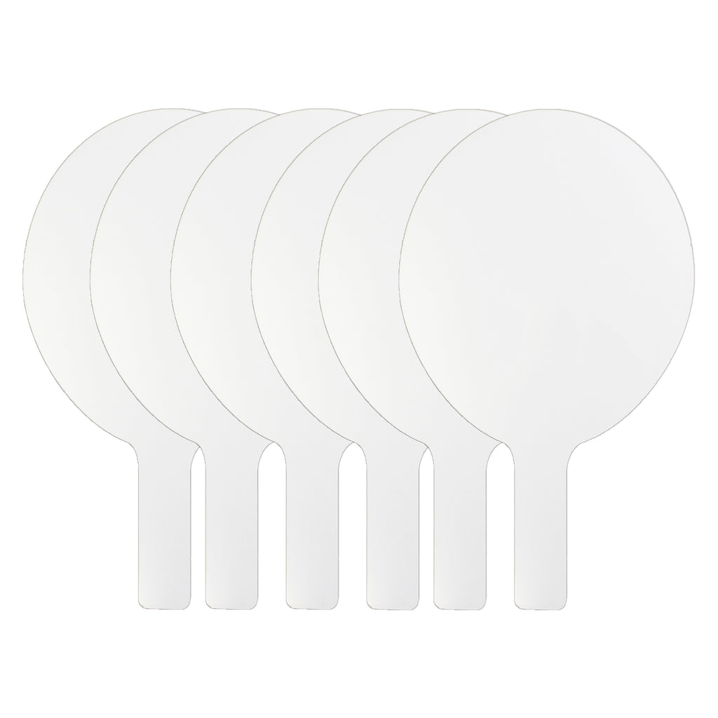 6pk Oval Dry Erase Answer Paddle