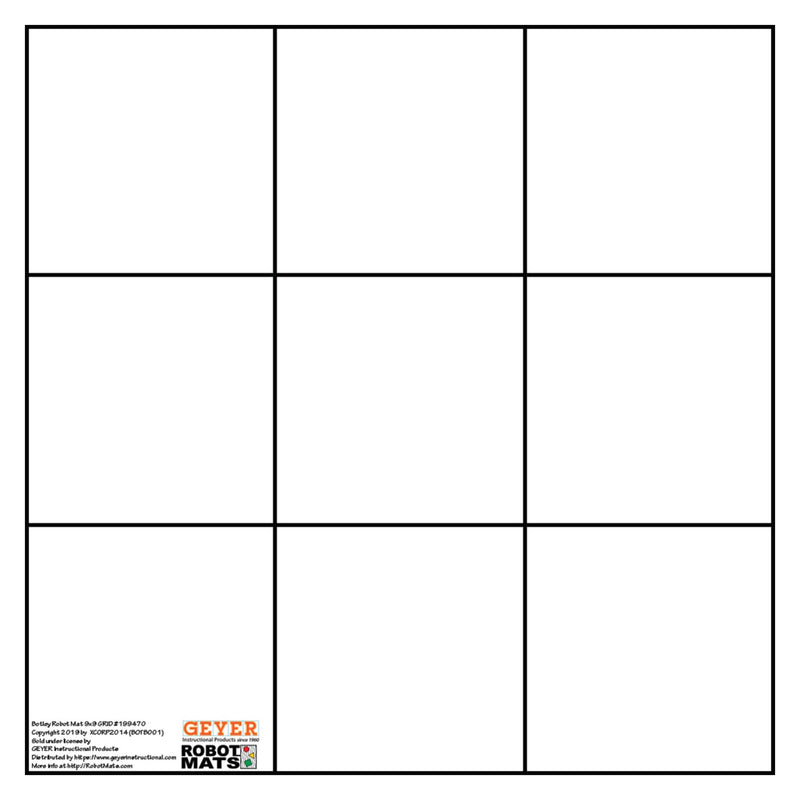 Botley Bot Grid Mat, 9" Squares, 27" x 27"