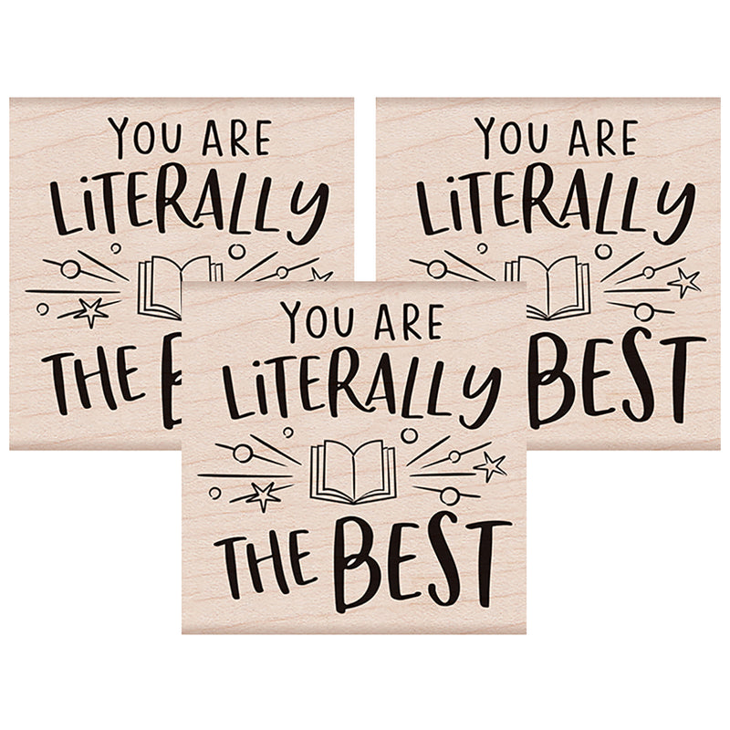 Literally the Best Wood Stamp, Pack of 3