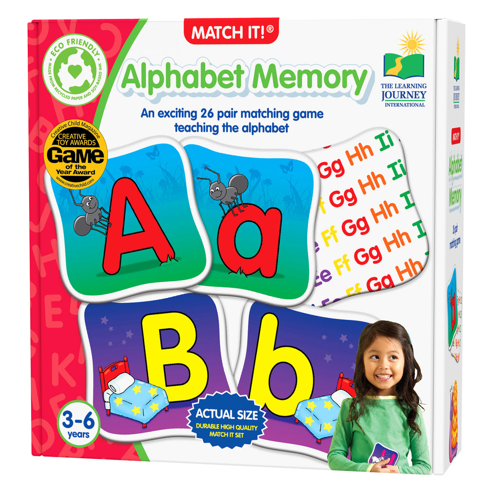 Alphabet Memory Match It Game