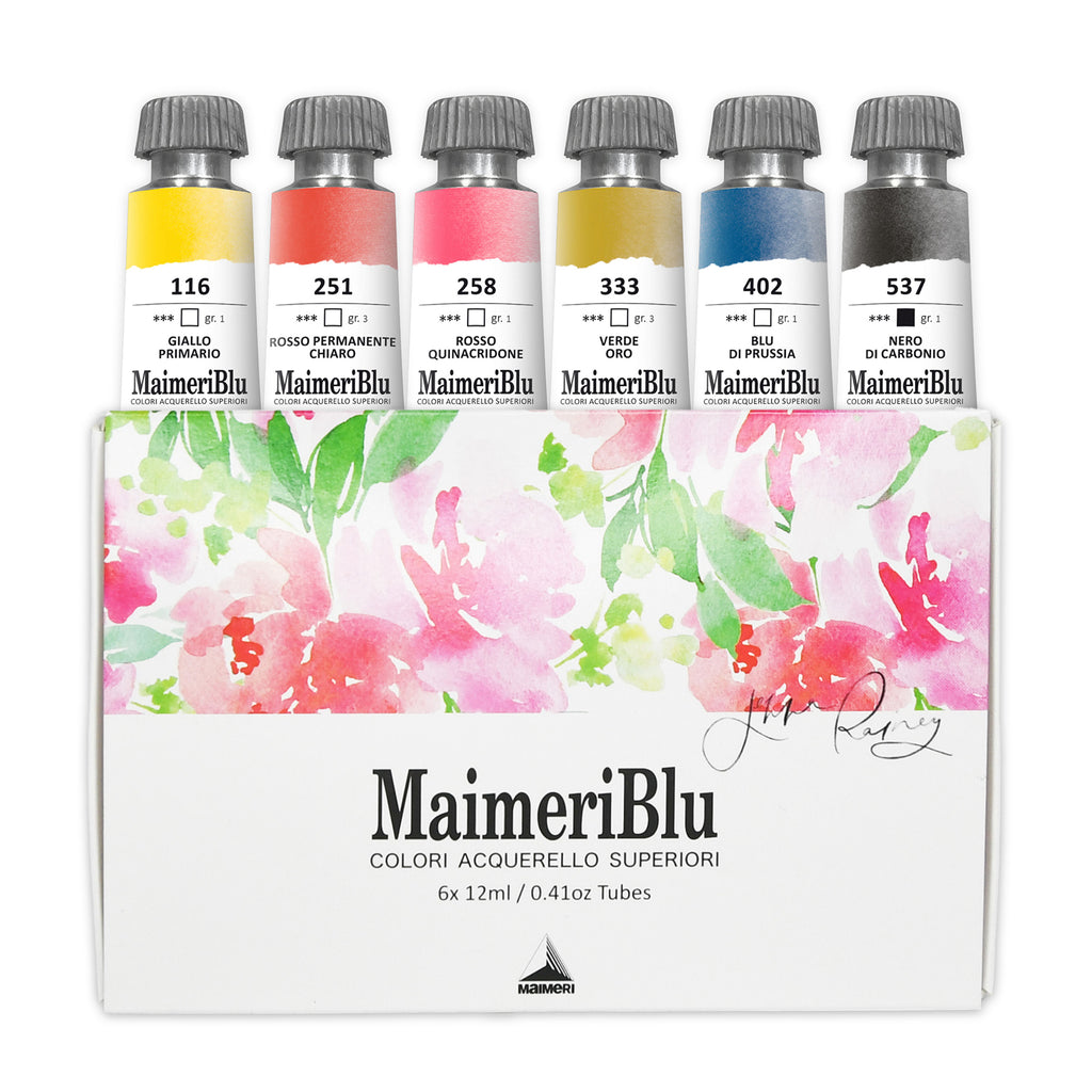 Watercolor Paint, Jenna Rainey Artist Set, Assorted Colors, 12ml, 6 Pieces