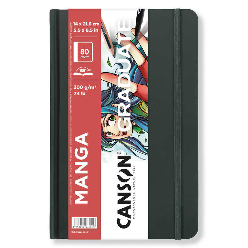 Manga Art Book 5.5x8.5in Hard Canson Graduate 10 Sheets
