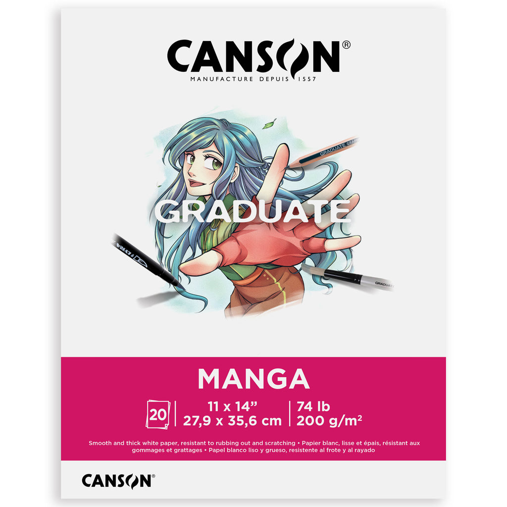 Manga Pad 11x14in Foldover 20 Shts Canson Graduate