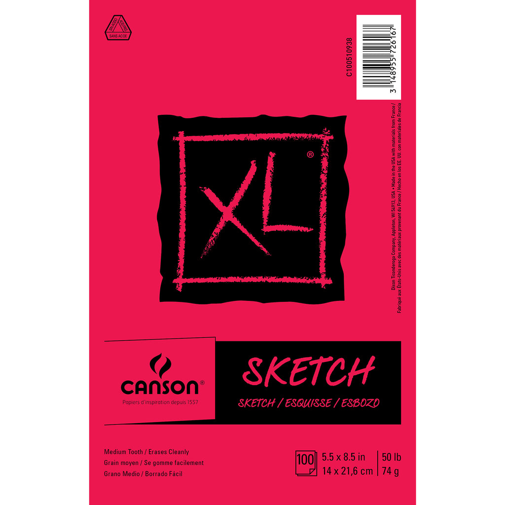 Xl Sketch Pad Fold 5.5x8.5in 100 Sheets