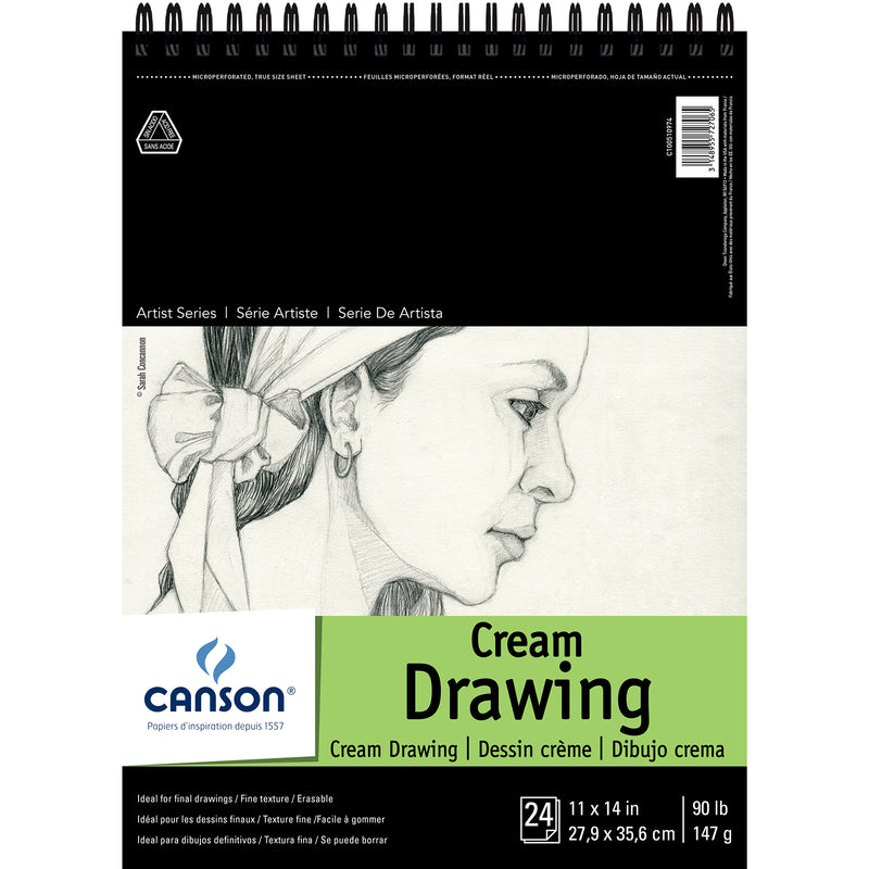 Drawing Pad Cream Top 24 Sht 11x14