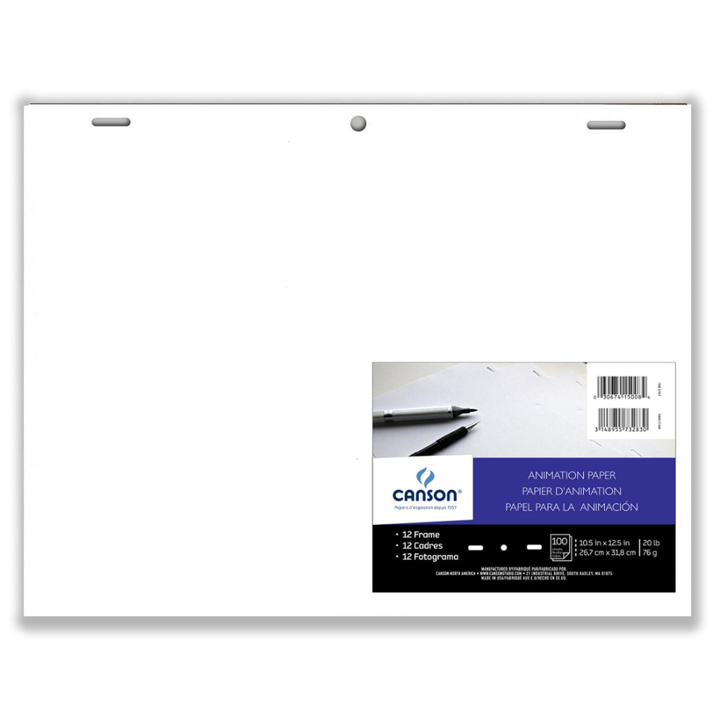 Artist Series Acme Punched Animation 12 Frame Sheet Bulk Pack, 100 Sheet, 10.5x12.5 inch, 1 Count