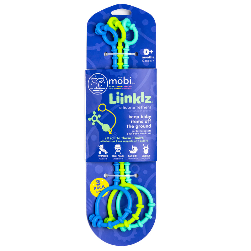 LIINKLZ® Teether, Cool, 3-Pack