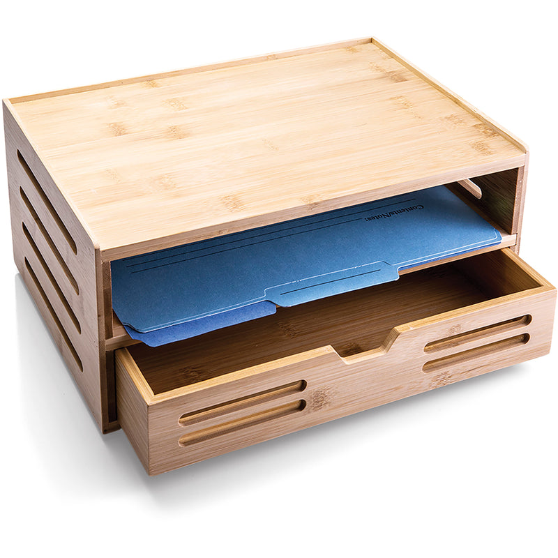 Bamboo Drawer Organizer, Base and Drawer