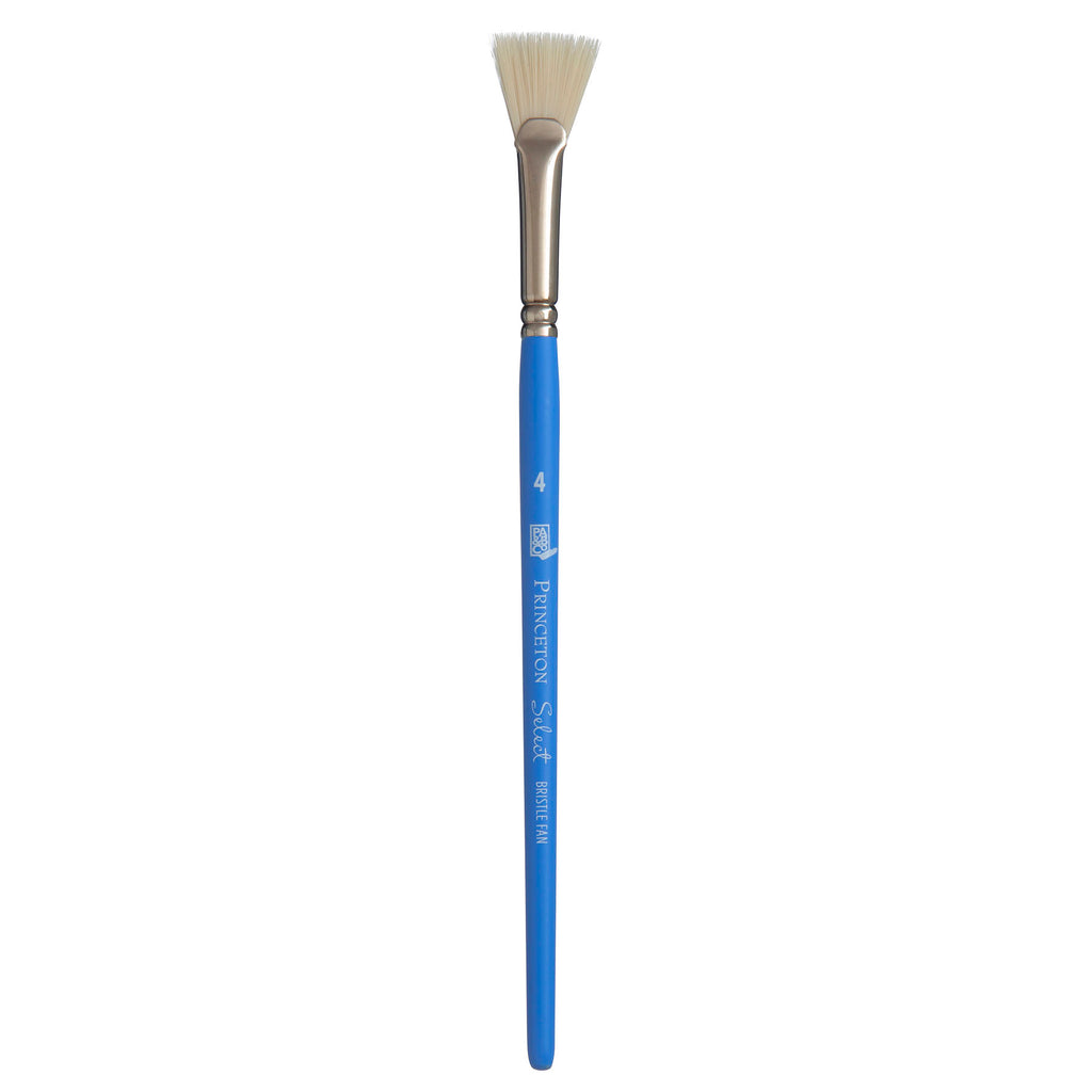 Select Bristle Fan Size 4 Series 3750 Short Blue Handle