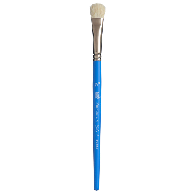 Select Lunar Mop Brush Size 1/2in Series 3750 Short Blue Handle