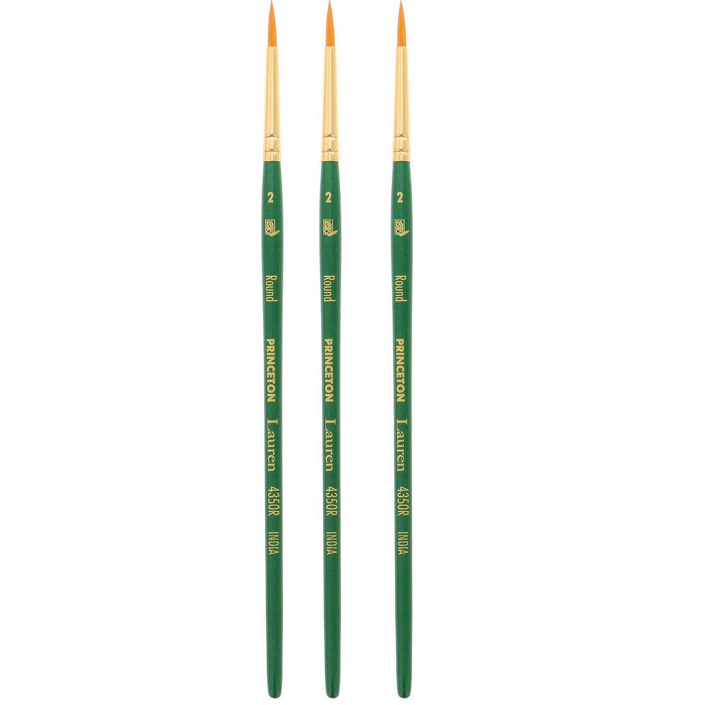 (3 Ea) Lauren Round Brush Size 2