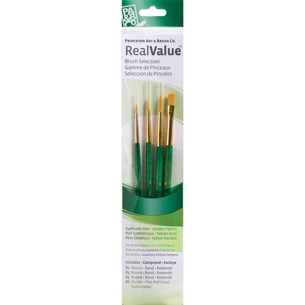 Realvalue Brush Set 4ct Grn Synth