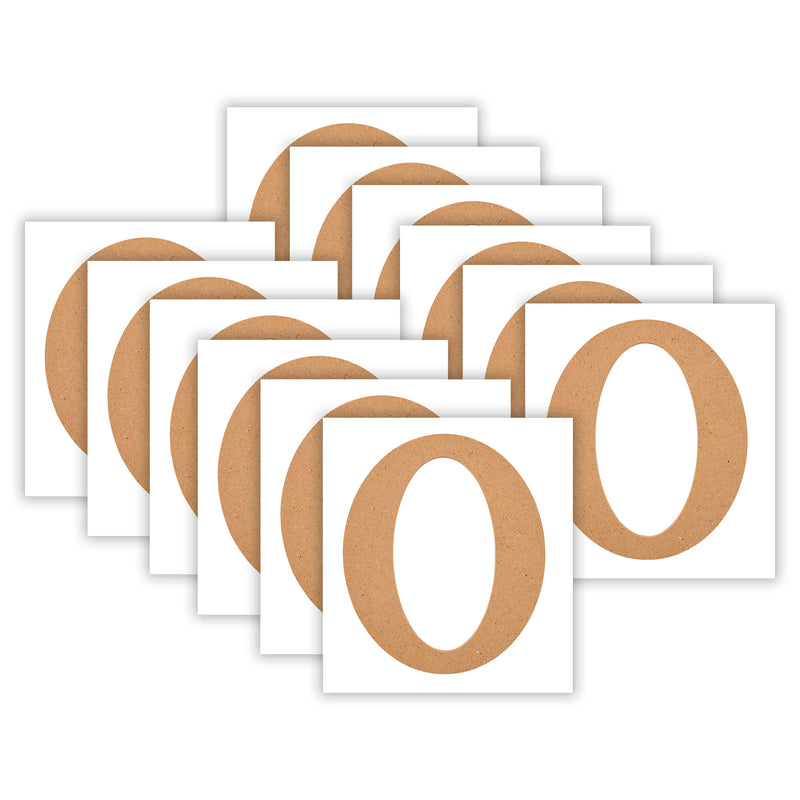 MDF Letter, O, 5 Inch, Pack of 12
