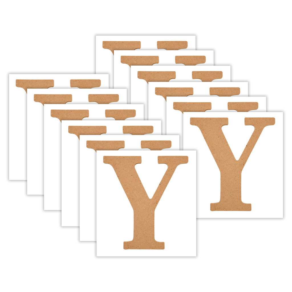 MDF Letter, Y, 5 Inch, Pack of 12