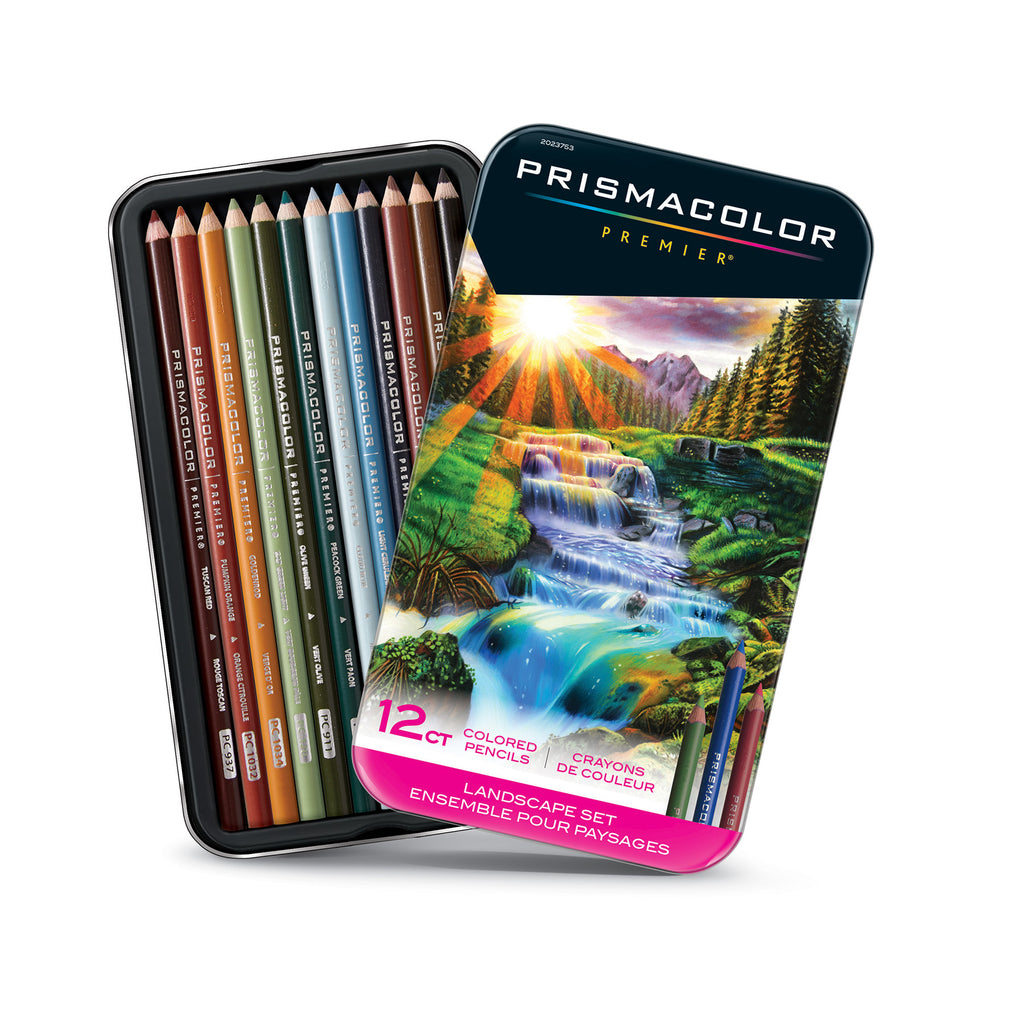 Premier Colored Pencils, Soft Core, Landscape Set, 12 Count