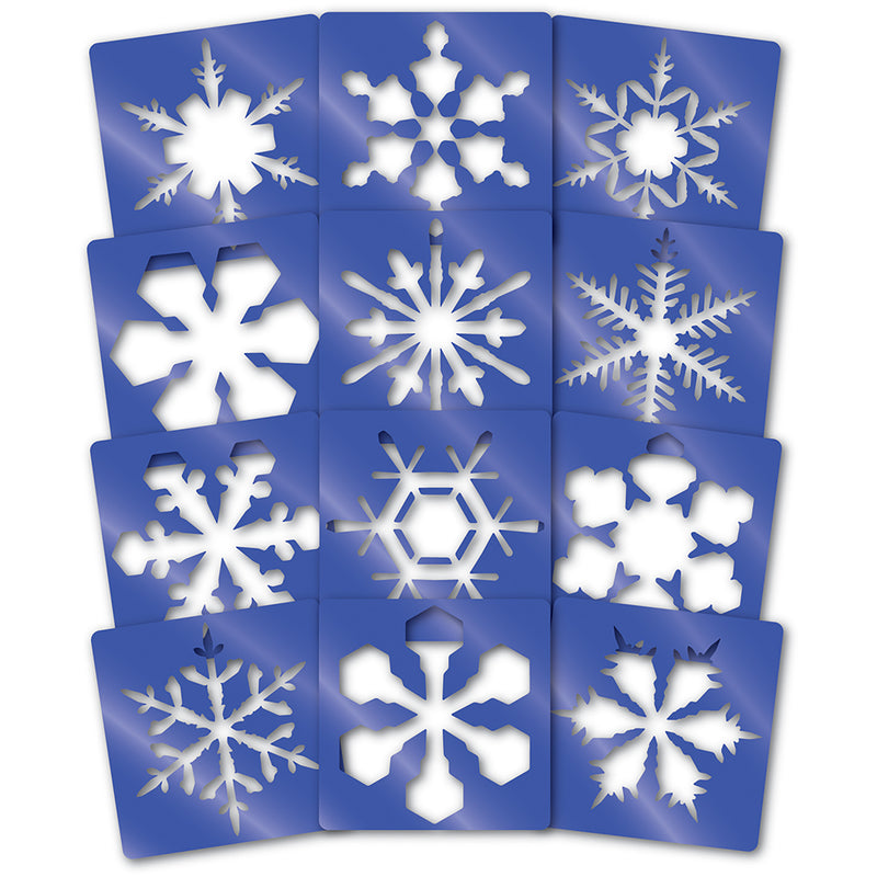 Super Snowflake Stencils 12/pkg