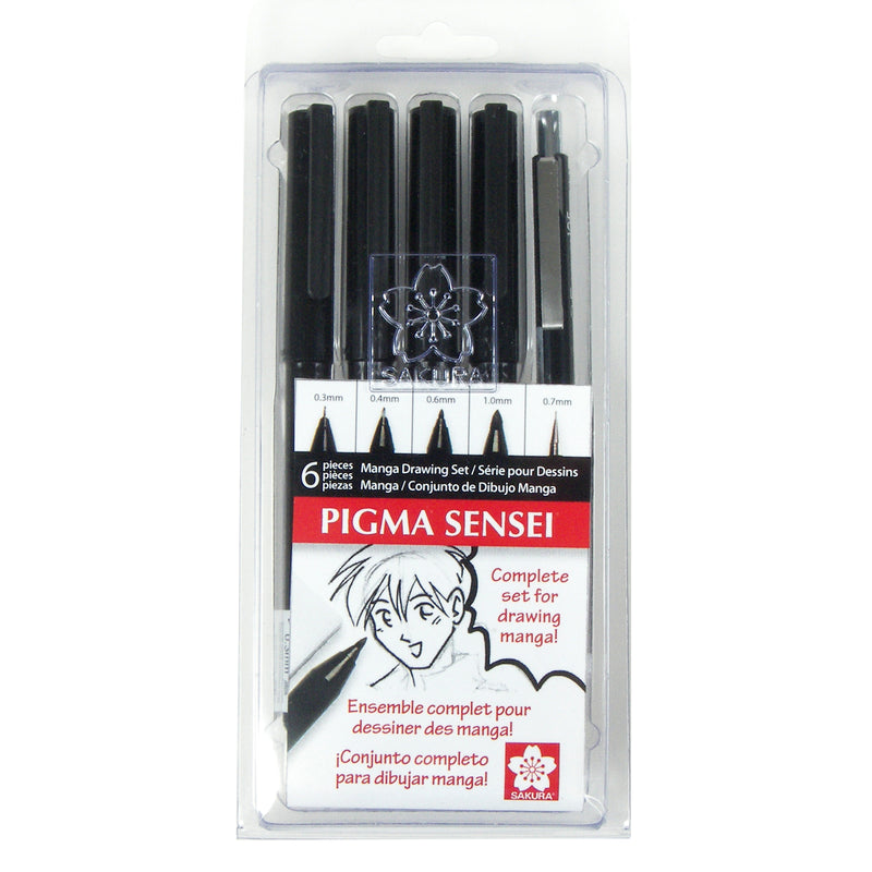 Pigma Sensei Manga Drawing Kit, 6-Piece Set