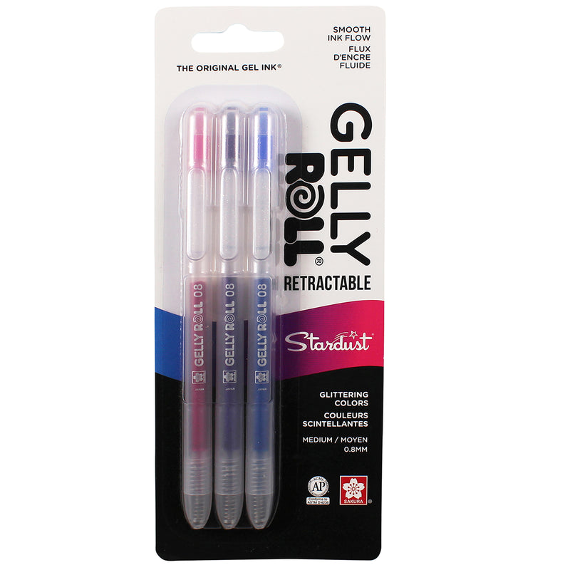 Bc Gr Retract Pens 3pk Stardust