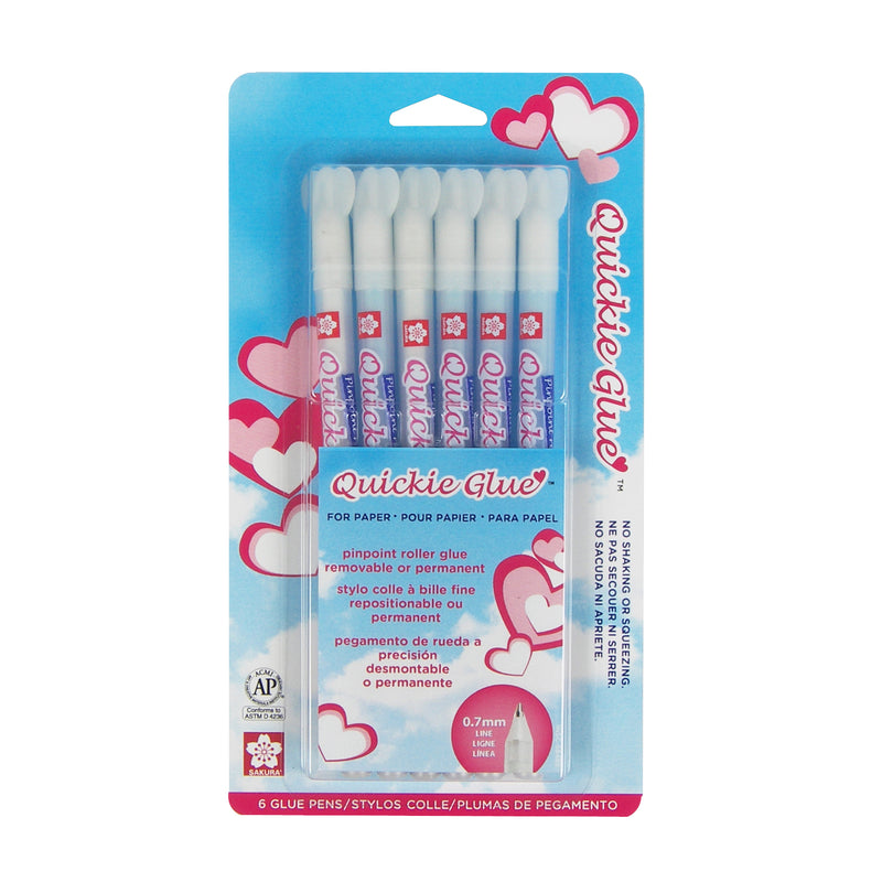 Quickie Glue Pen, 6-Pack, Blister Card