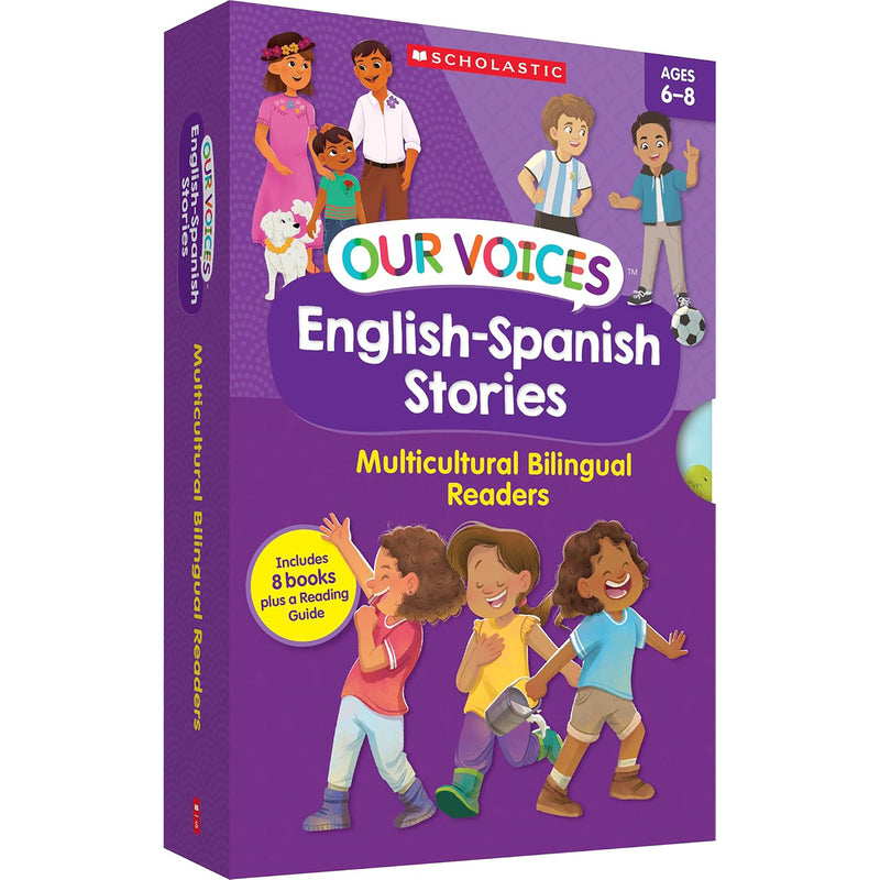 Our Voices: English-Spanish Stories, 8 Books