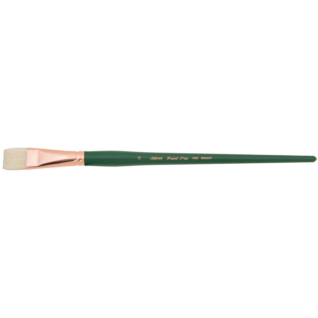 Grand Prix Brush, Bright, Long Handle, Size 12