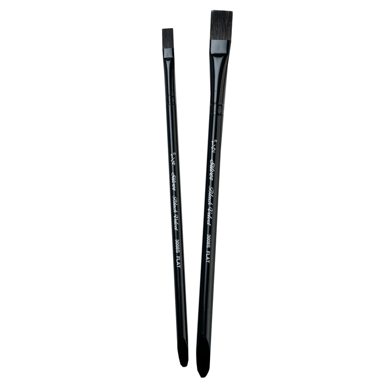 Black Velvet Square Wash Brushes, Set of 2