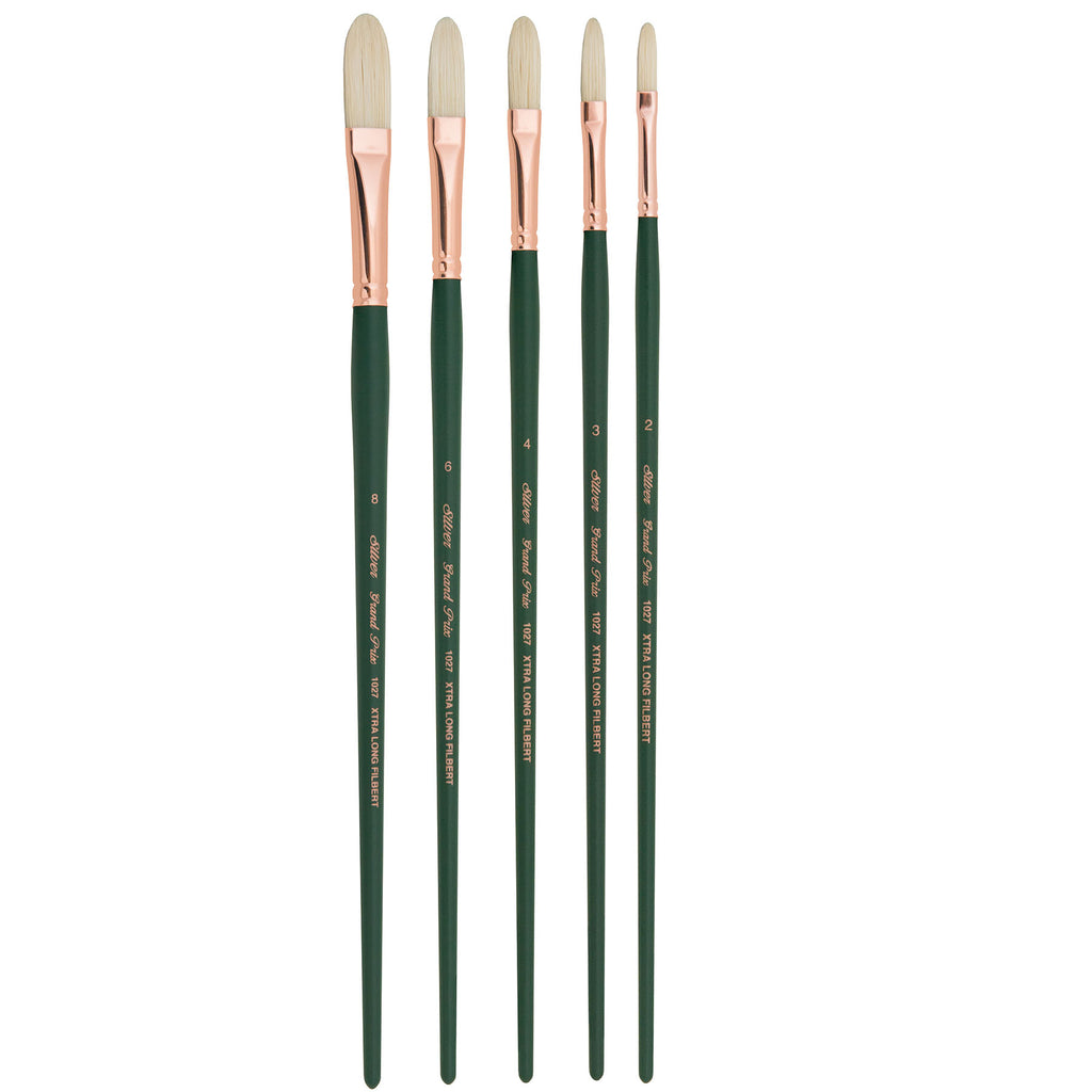 Grand Prix Extra Long Filberts, 5 Brushes