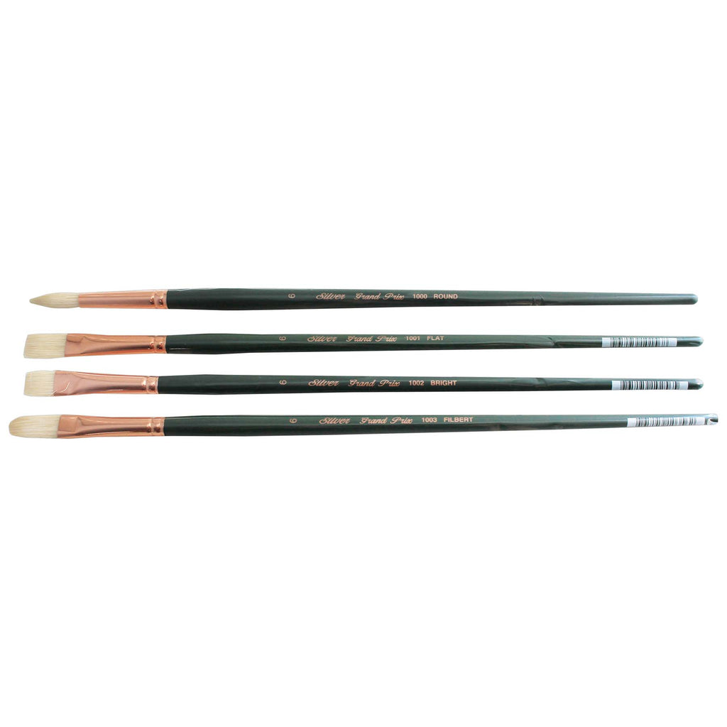 Grand Prix Size 6 Variety, 4 Brushes