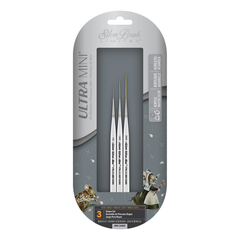Ultra Mini® Striper, 3 Brushes