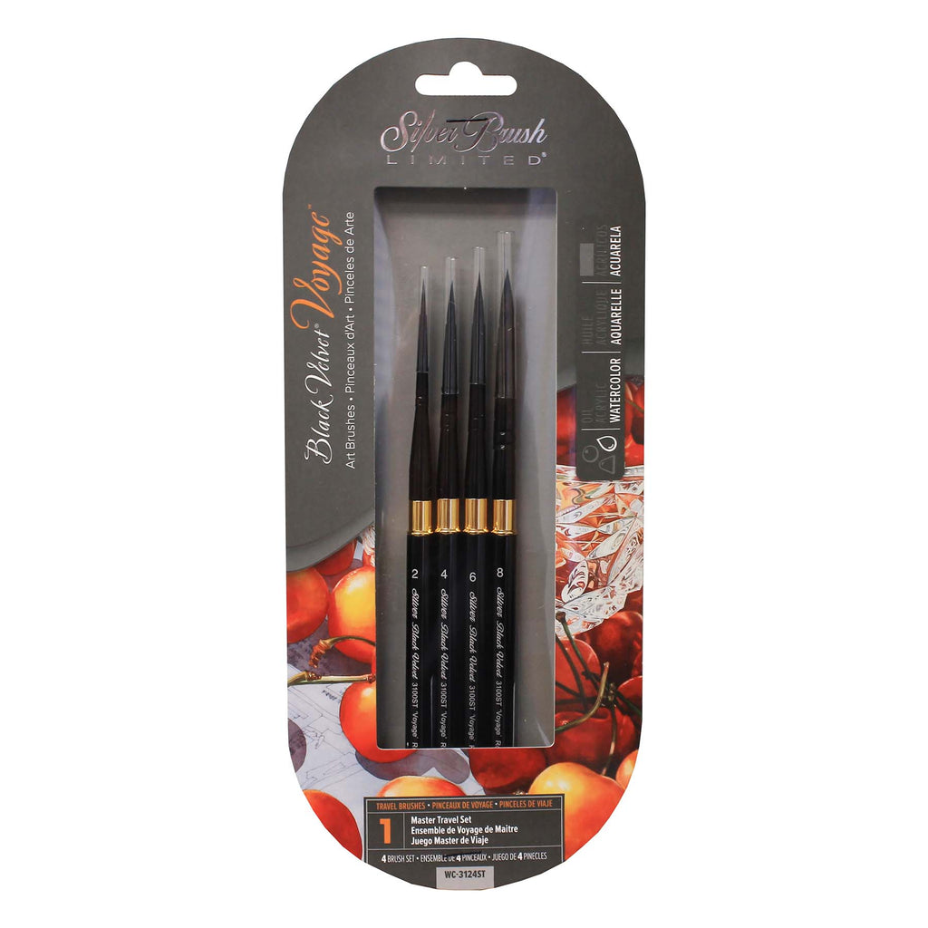 Black Velvet® Voyage™ 4-Piece Brush Set