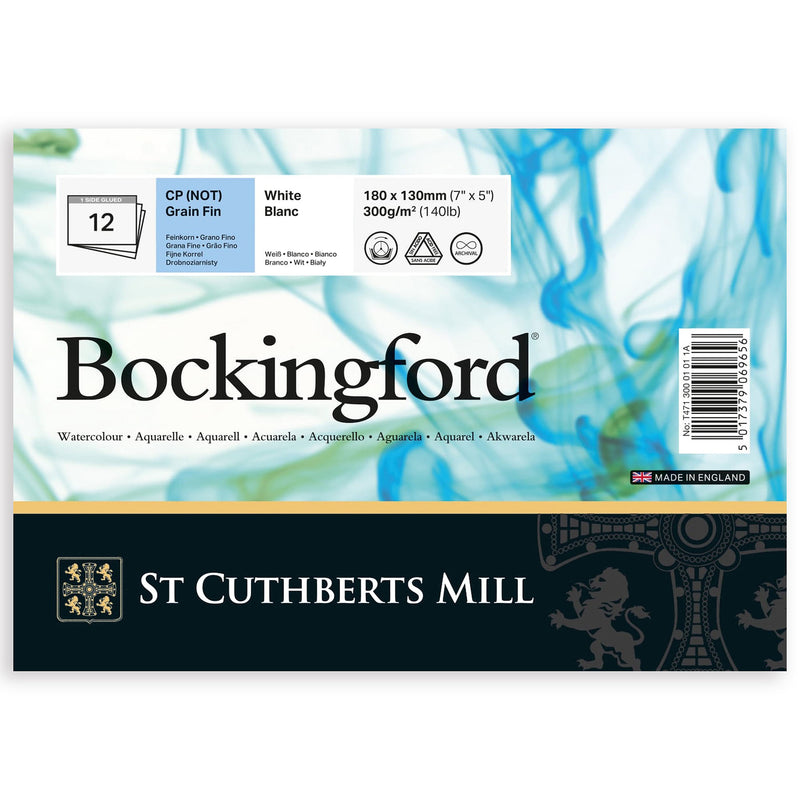 Bockingford Watercolor Glue 5x7in Cold Pressed 12 Sheets