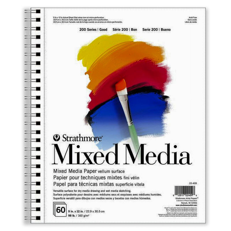 200 Series Mixed Media Pad 9x12in 60 Sheets