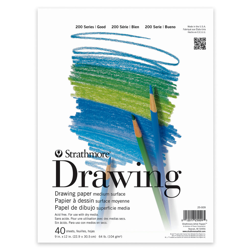 200 Series Drawing Pad 40 Sheets 9x12in