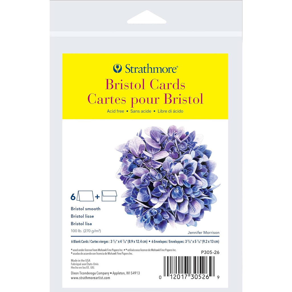 Bristol Cards & Envel 3.5x4.875 6pk 300 Series