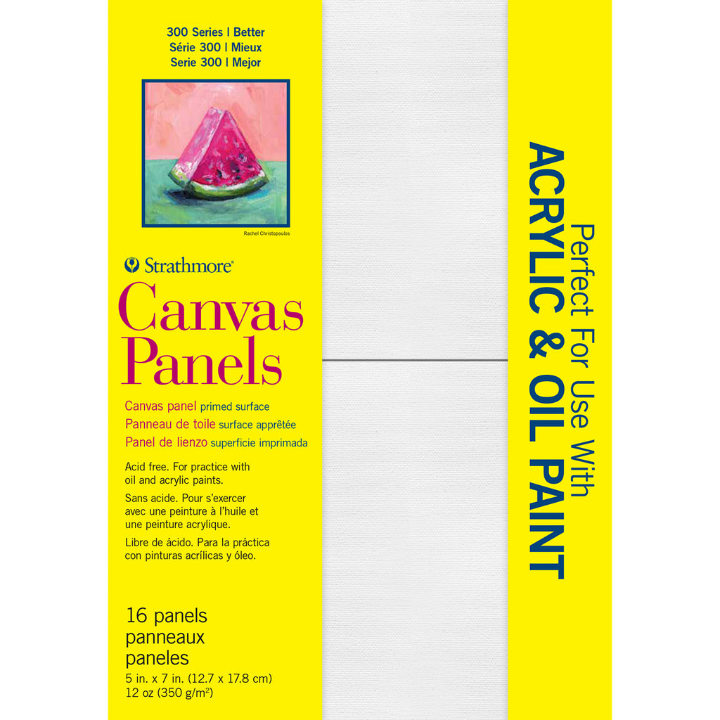 300 Series Canvas Panels, 5x7 inch, 16 Pack