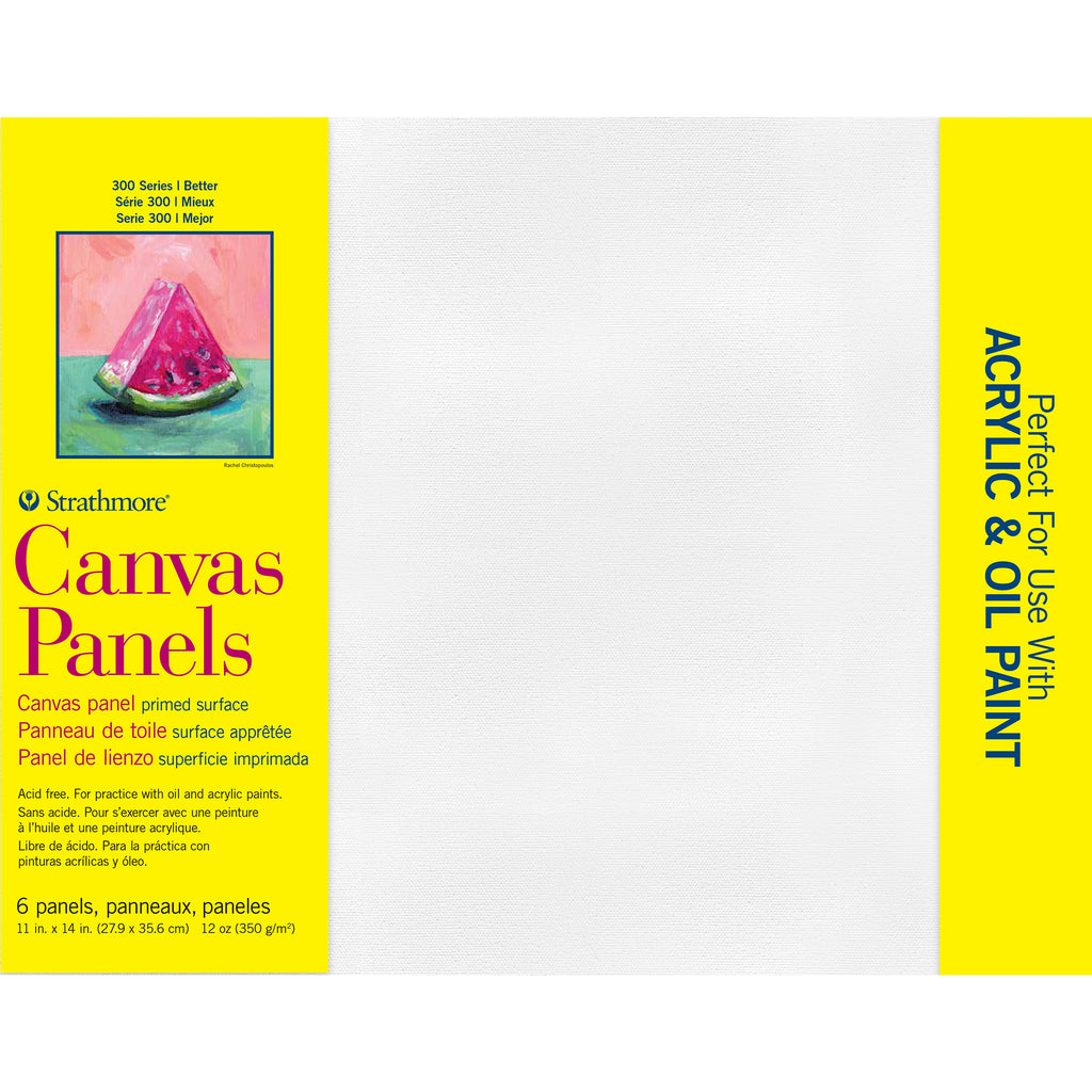 300 Series Canvas Panels, 6 Pack, 11x14 inch, 1 Count