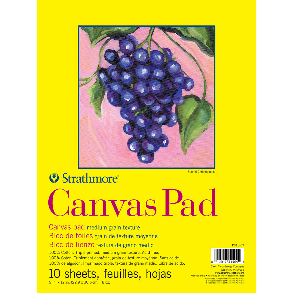 Canvas Pad Tape Bind 10shts 9x12in 300 Series