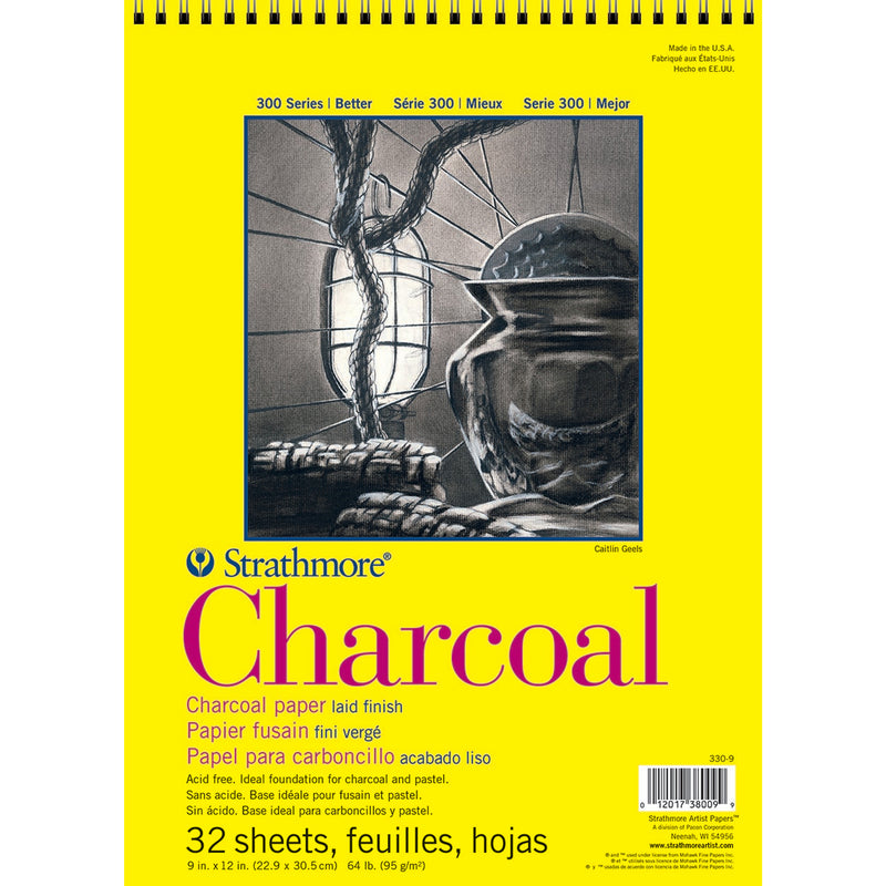 Charcoal Pad Top 32 Sheet 9x12in 300 Series
