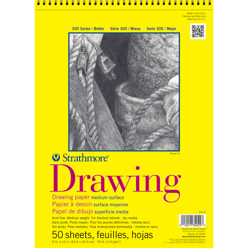 Drawing Pad Top 50 Sheet 9x12in 300 Series