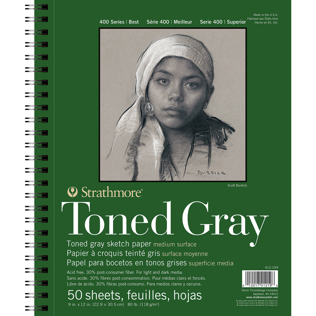 Sketch Pad 9x12in Gray Side 50shts 400 Series Recycled