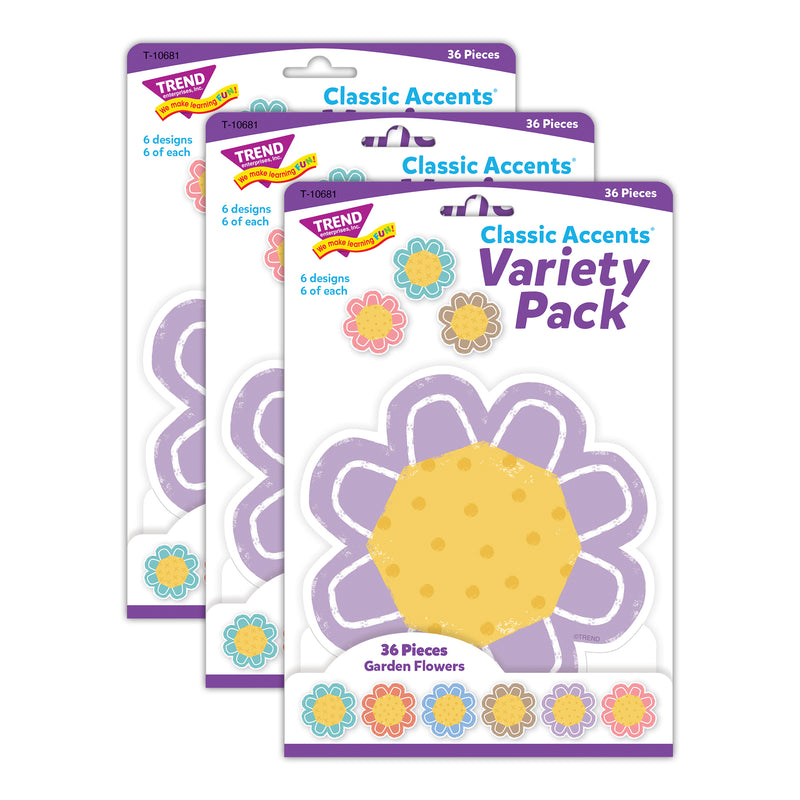 Garden Flowers Classic Accents® Variety Pack, 36 Per Pack, 3 Packs