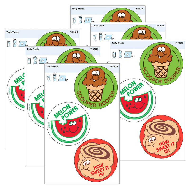 Tasty Treats Vinyl Stickers, 3 Per Pack, 6 Packs