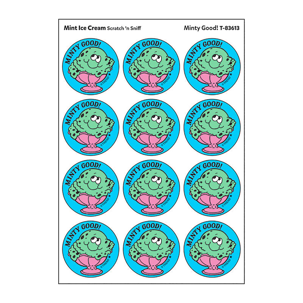 Stickers 24ct Minty Good Mint Ice Cream Scent