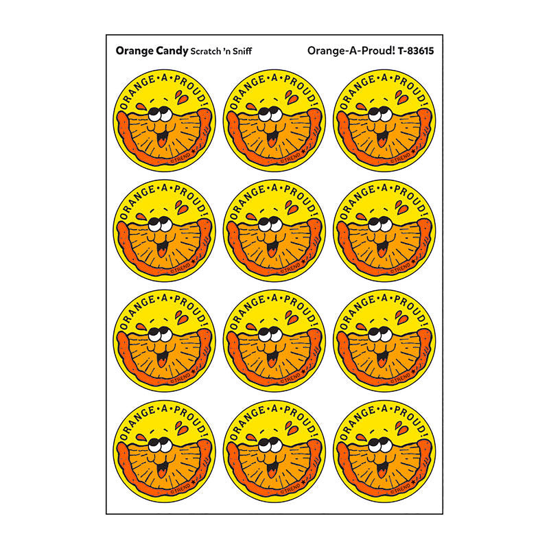 Stickers 24ct Orange A Proud Orange Candy Scent