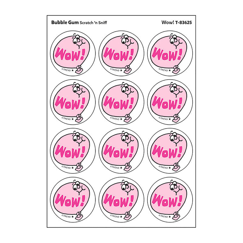 Stickers 24ct Wow Bubble Gum