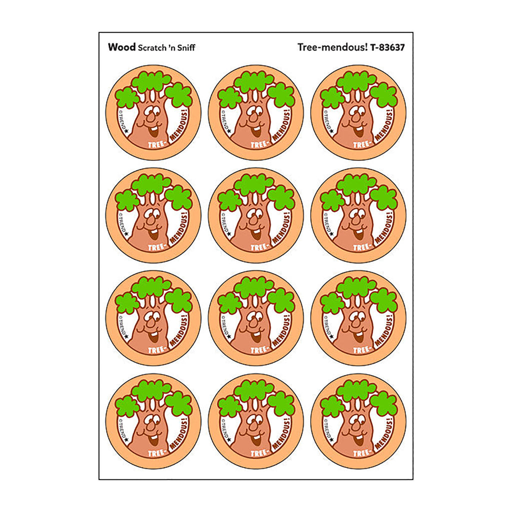 Stinky Stickers Tree-mendous Wood Scent