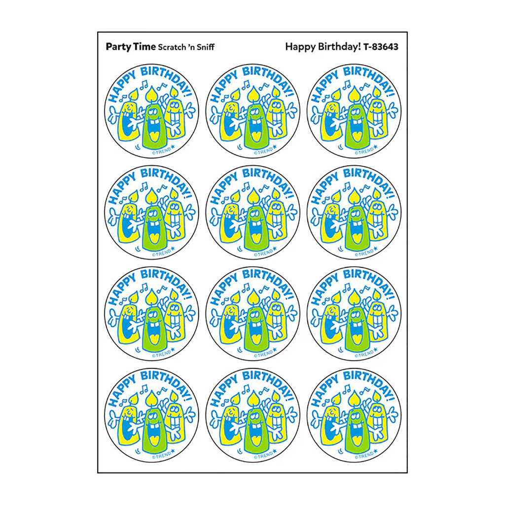Stinky Stickers Happy Birthday Party Time Scent