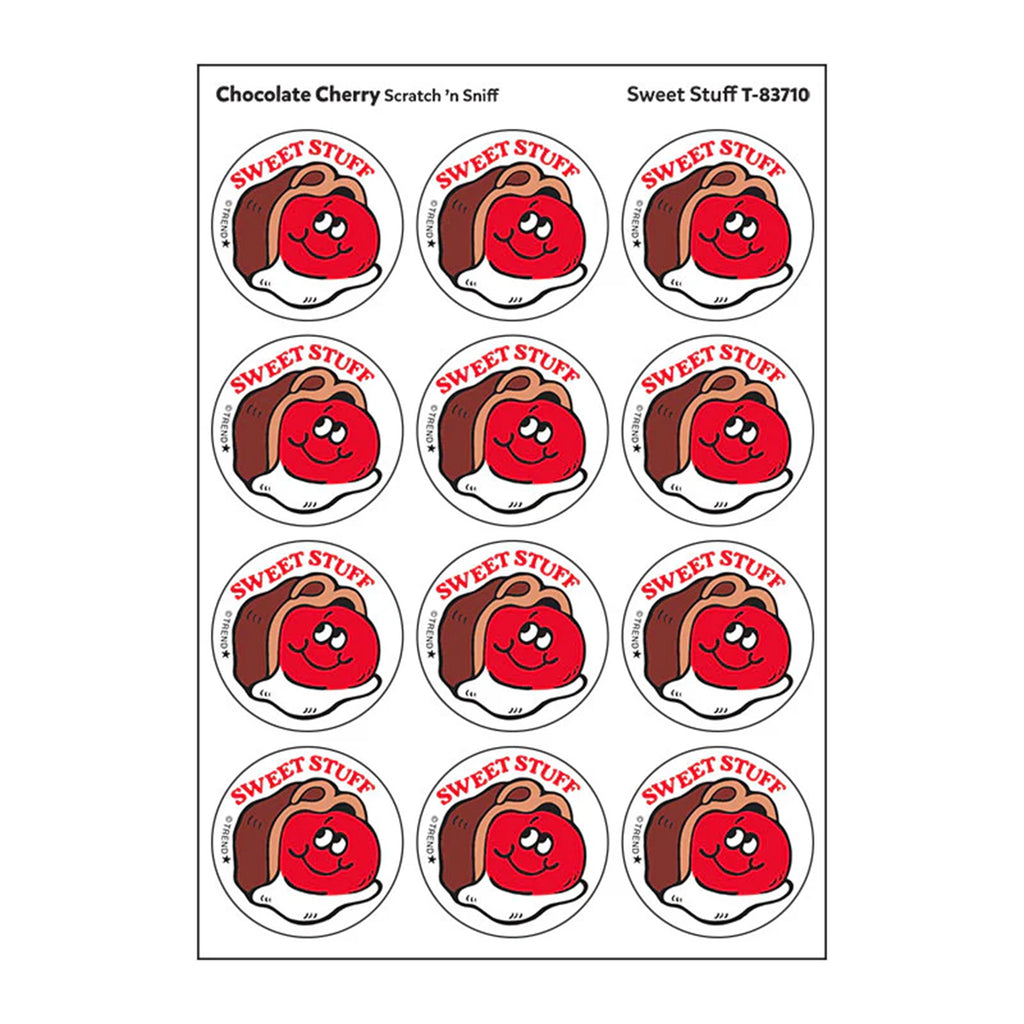 Stinky Stickers Chocolate Cherry Scent Sweet Stuff