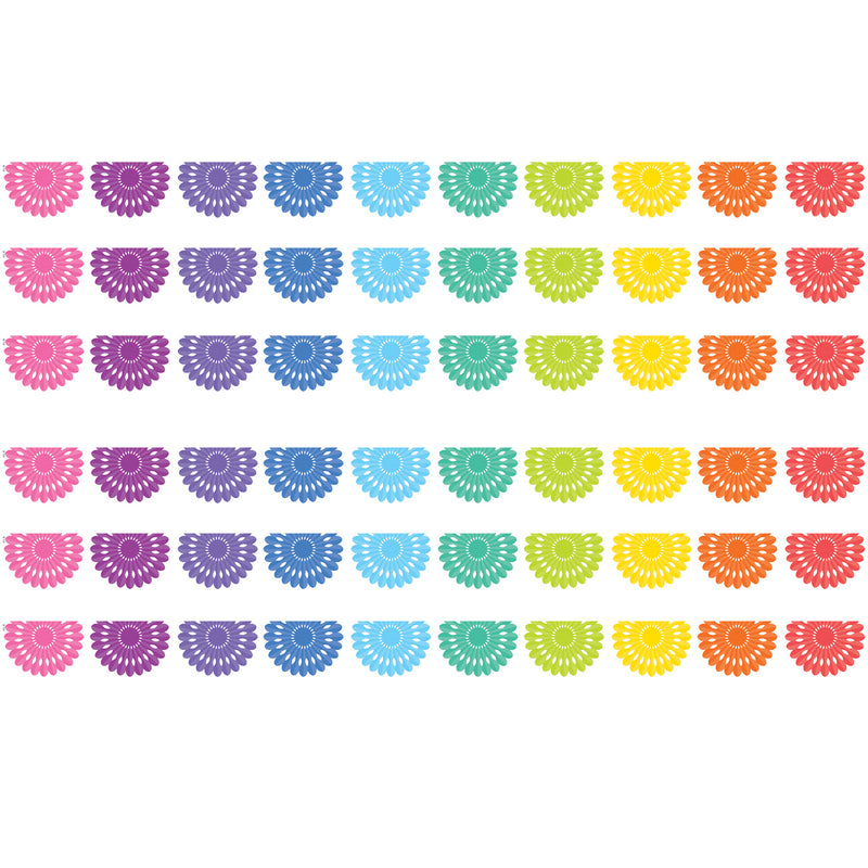 Colorful Fiesta Die-Cut Border Trim, 35 Feet Per Pack, 6 Packs