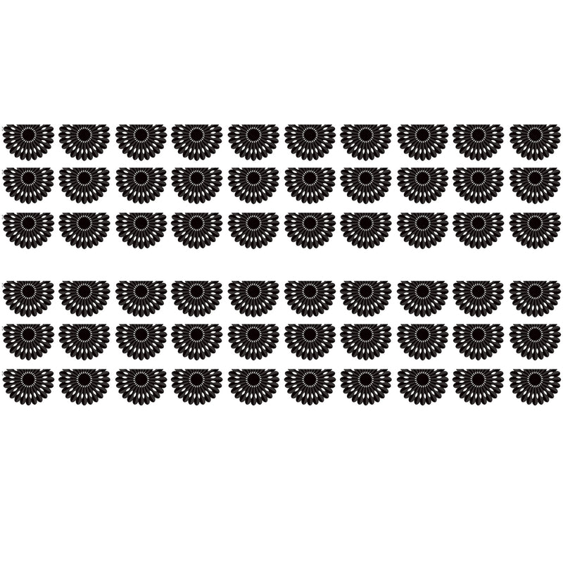 Black and White Fiesta Die-Cut Border Trim, 35 Feet Per Pack, 6 Packs